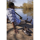 Barbour Capstan Mens Deck Shoe - Dark Brown - William Powell