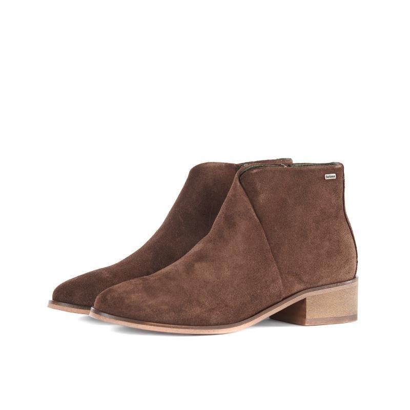 Barbour Caryn Ladies Ankle Boot - Choco Suede - William Powell