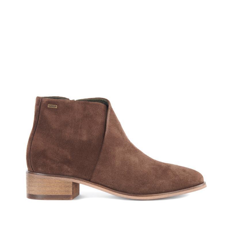 Barbour Caryn Ladies Ankle Boot - Choco Suede - William Powell