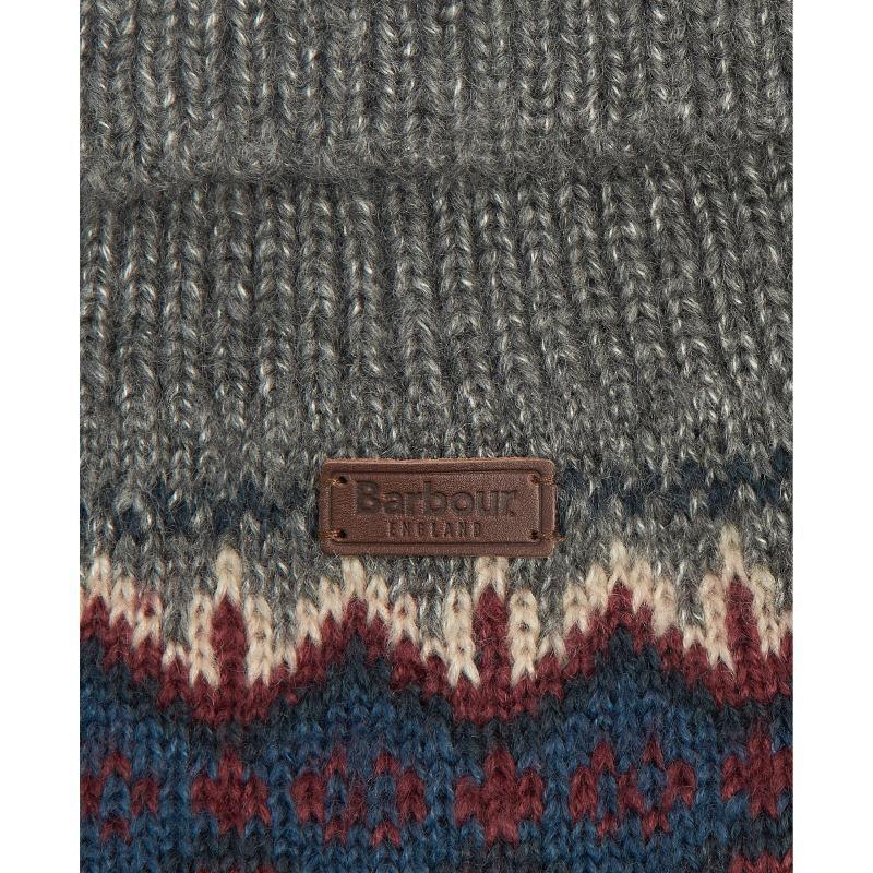 Barbour Case Fairisle Dog Jumper - Grey - William Powell