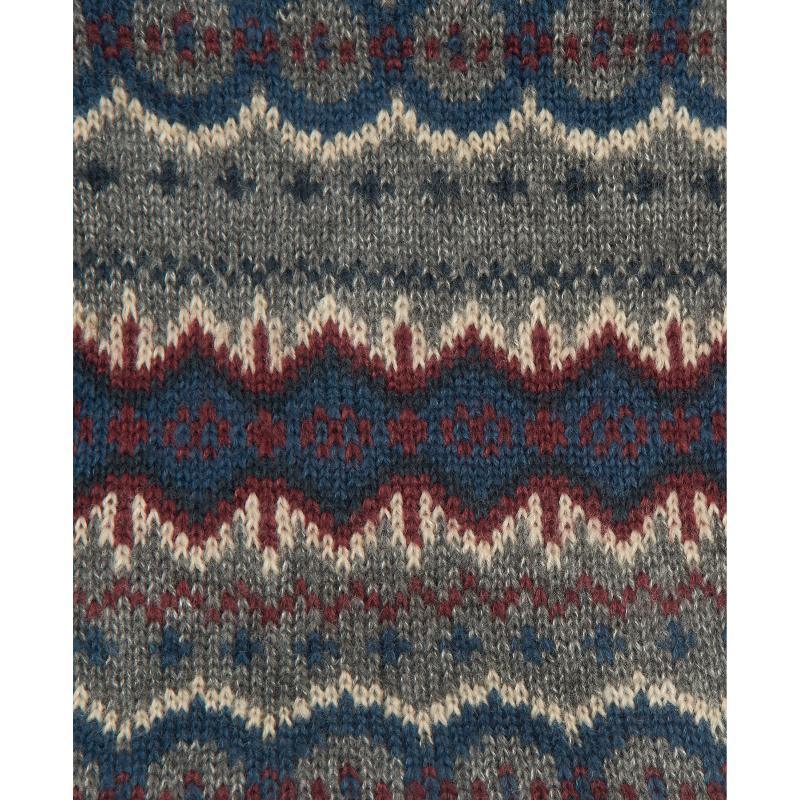 Barbour Case Fairisle Dog Jumper - Grey - William Powell