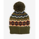 Barbour Case Mens Fairisle Beanie - Olive - William Powell