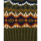 Barbour Case Mens Fairisle Beanie - Olive - William Powell