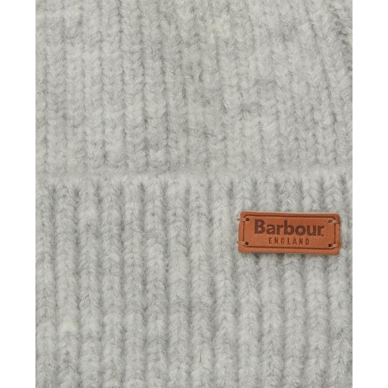 Barbour Chilton Ladies Beanie - Light Grey - William Powell