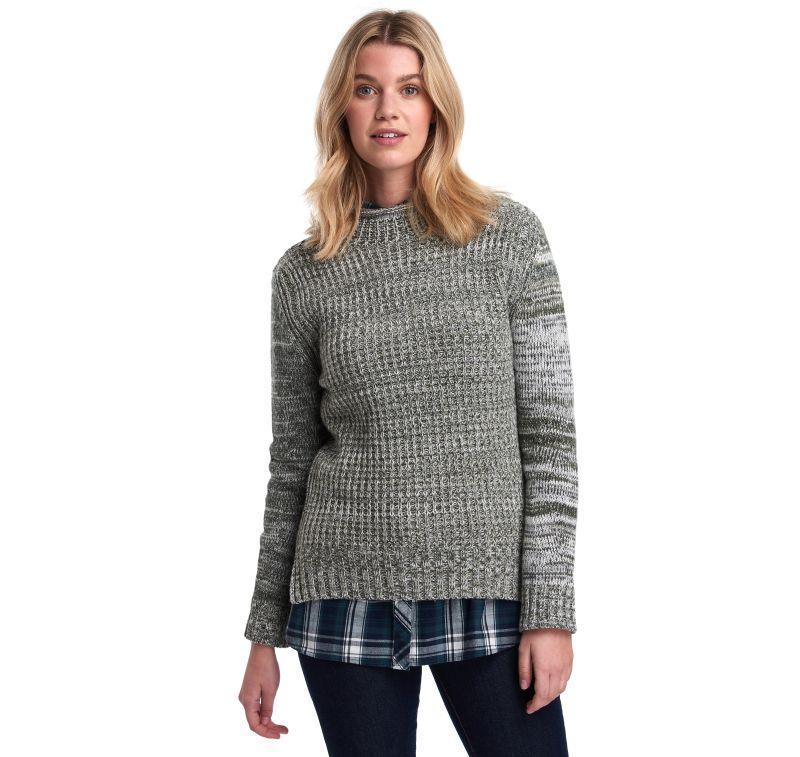 Barbour Clam Ladies Knit - Wilderness Green - William Powell