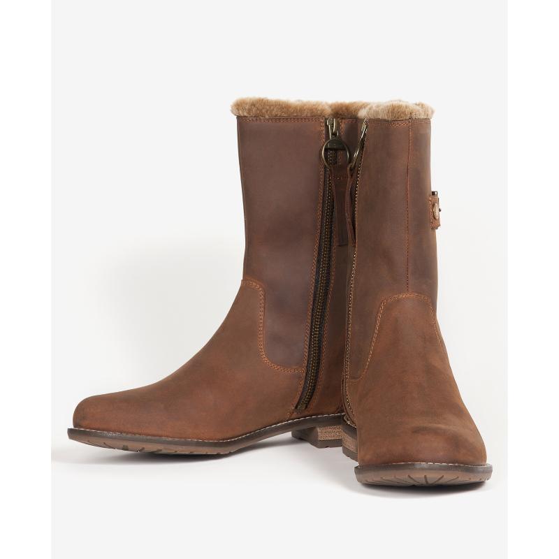 Barbour Clare Ladies Mid High Boot - Timber Tan - William Powell