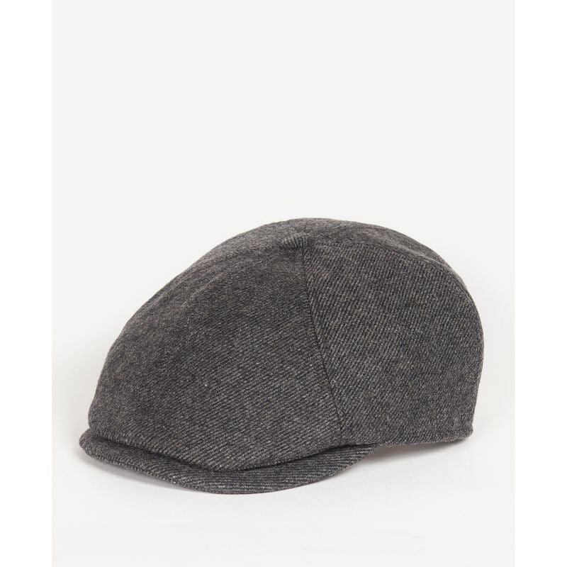 Barbour Claymore Mens Bakerboy Hat - Charcoal Grey - William Powell