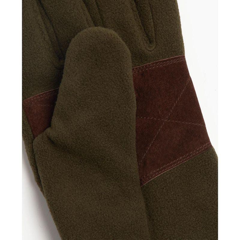 Barbour Coalford Mens Fleece Gloves - Olive - William Powell