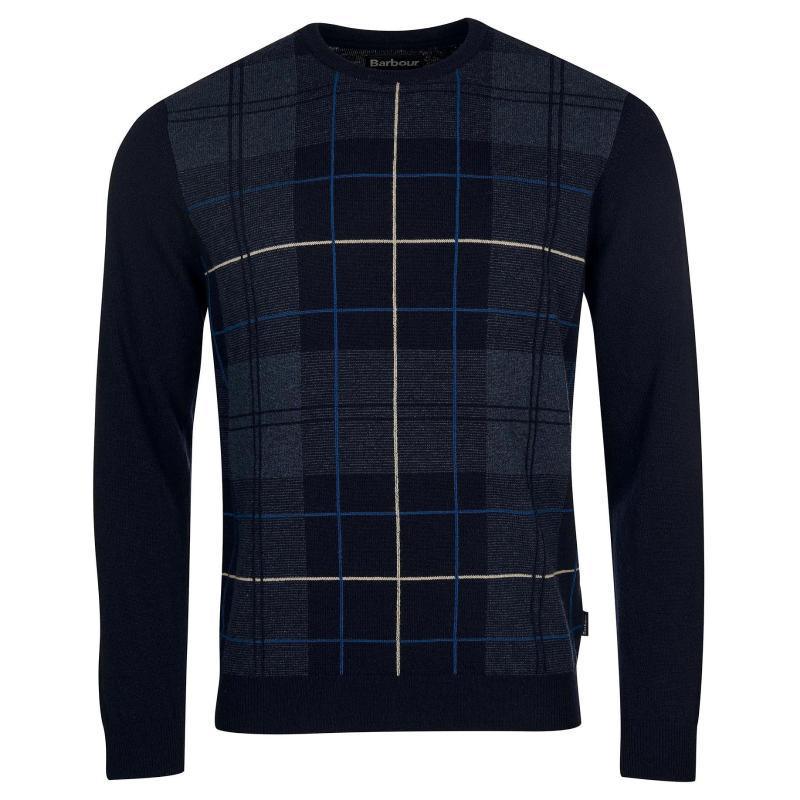 Barbour Coldwater Mens Crew Neck Jumper - Midnight - William Powell