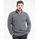 Barbour Cotton Twist Nelson Half Zip Mens Jumper - Navy - William Powell