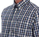 Barbour Country Check 2 Tailored Mens Shirt - Blue - William Powell