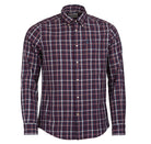 Barbour Country Check 2 Tailored Mens Shirt - Red - William Powell