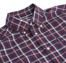 Barbour Country Check 2 Tailored Mens Shirt - Red - William Powell