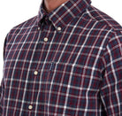 Barbour Country Check 2 Tailored Mens Shirt - Red - William Powell