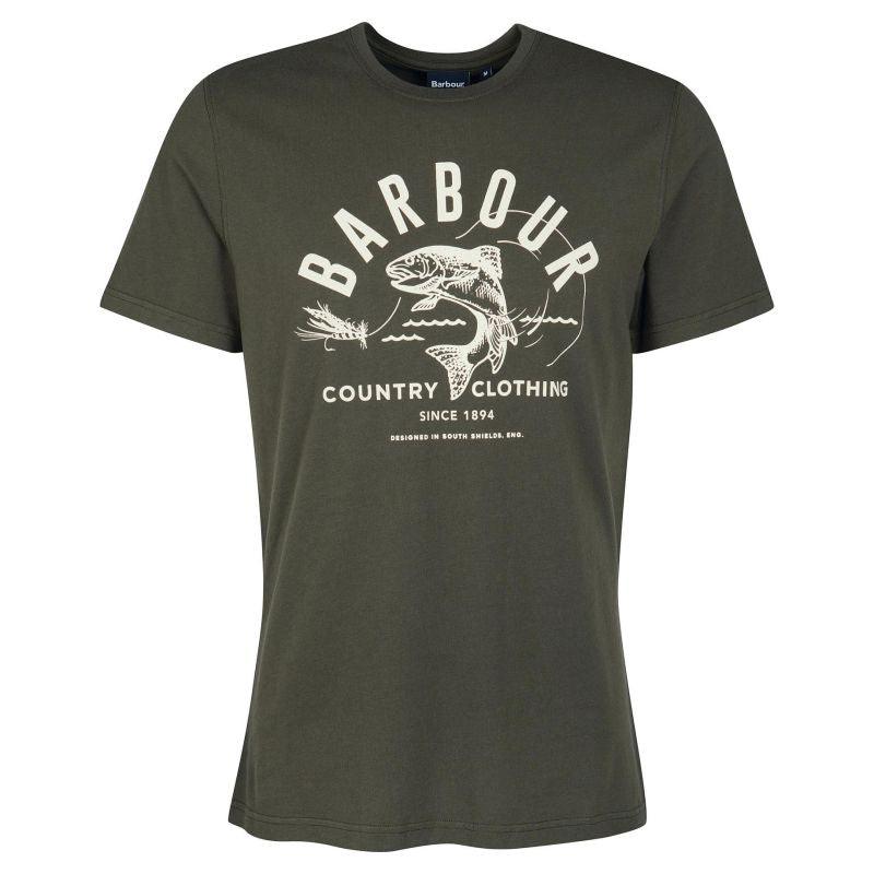 Barbour Country Clothing Mens Tee - Forest - William Powell