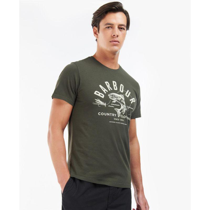 Barbour Country Clothing Mens Tee - Forest - William Powell