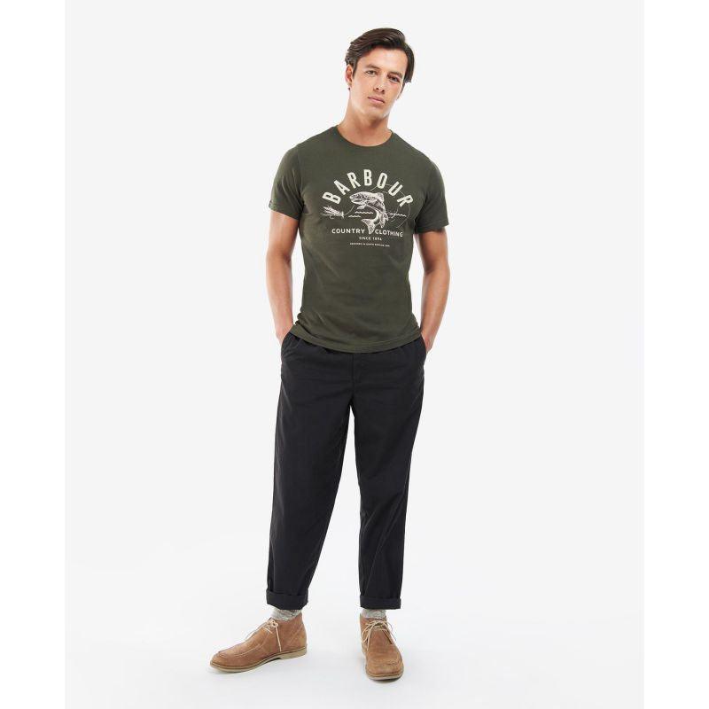 Barbour Country Clothing Mens Tee - Forest - William Powell