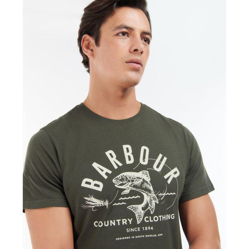 Barbour Country Clothing Mens Tee - Forest - William Powell