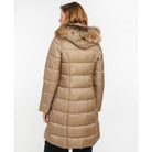 Barbour Crinan Ladies Quilted Coat - Light Trench/Hawthorn Tartan - William Powell