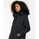 Barbour Culloden Ladies Waterproof Jacket - Dark Navy/Hawthorn Tartan - William Powell