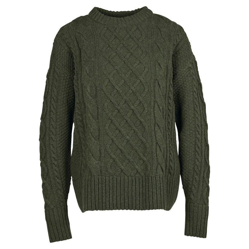 Barbour Daffodil Ladies Knit - Olive - William Powell