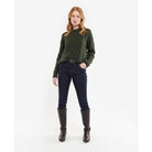 Barbour Daffodil Ladies Knit - Olive - William Powell