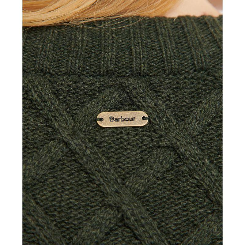 Barbour Daffodil Ladies Knit - Olive - William Powell