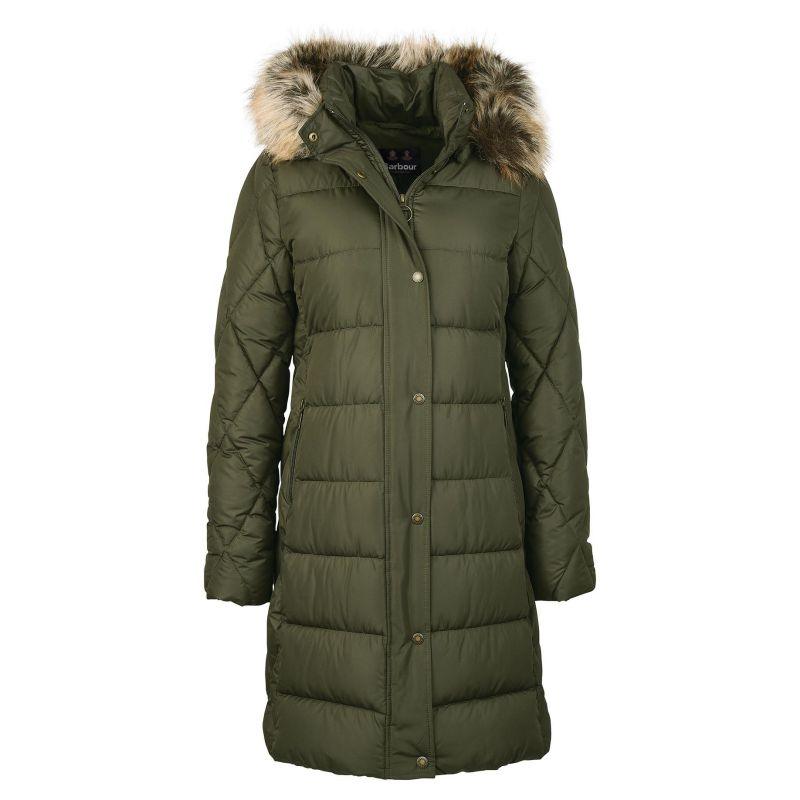 Barbour Daffodil Ladies Quilted Jacket - Olive - William Powell