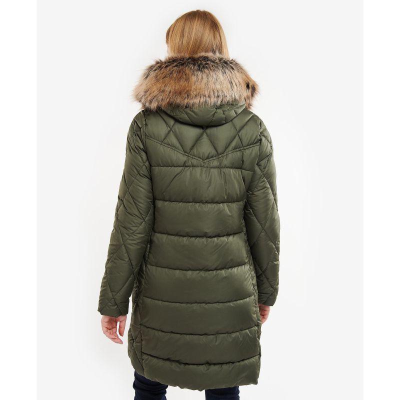 Barbour Daffodil Ladies Quilted Jacket - Olive - William Powell