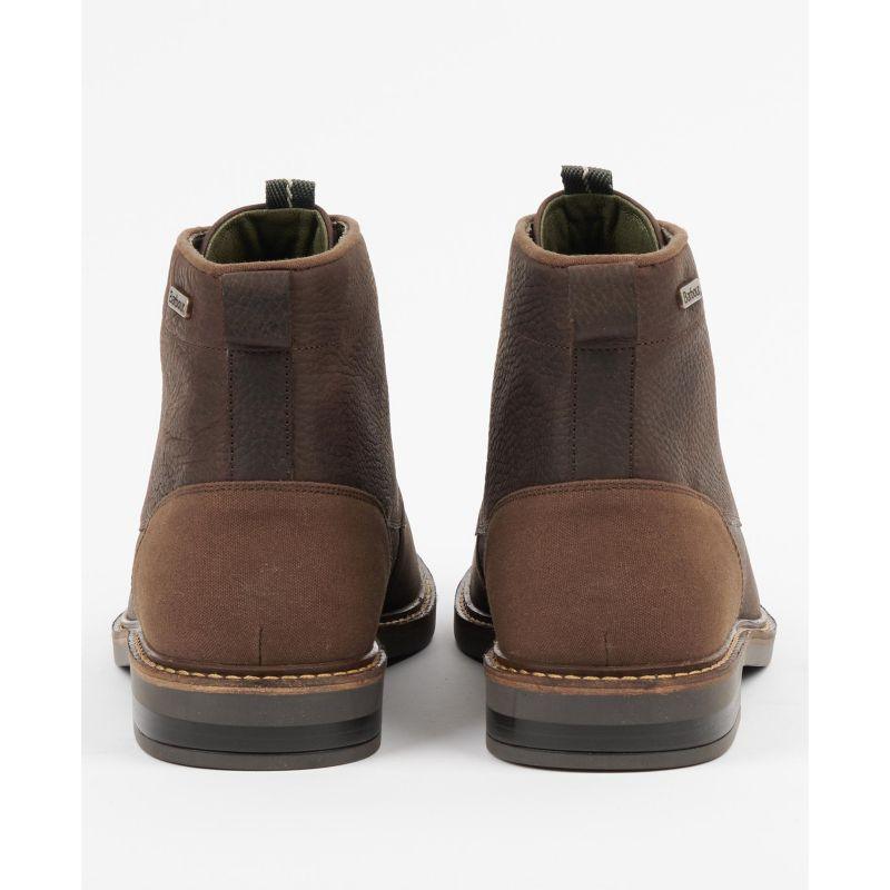 Barbour Deckham Mens Derby Boots - Mocha - William Powell