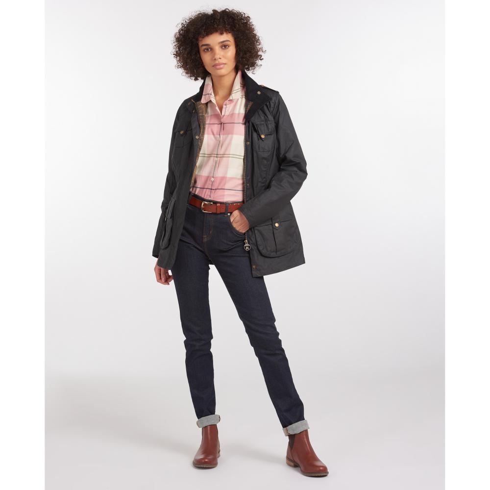 Barbour Defence Lightweight Ladies Wax Jacket - Royal Navy/Classic - William Powell
