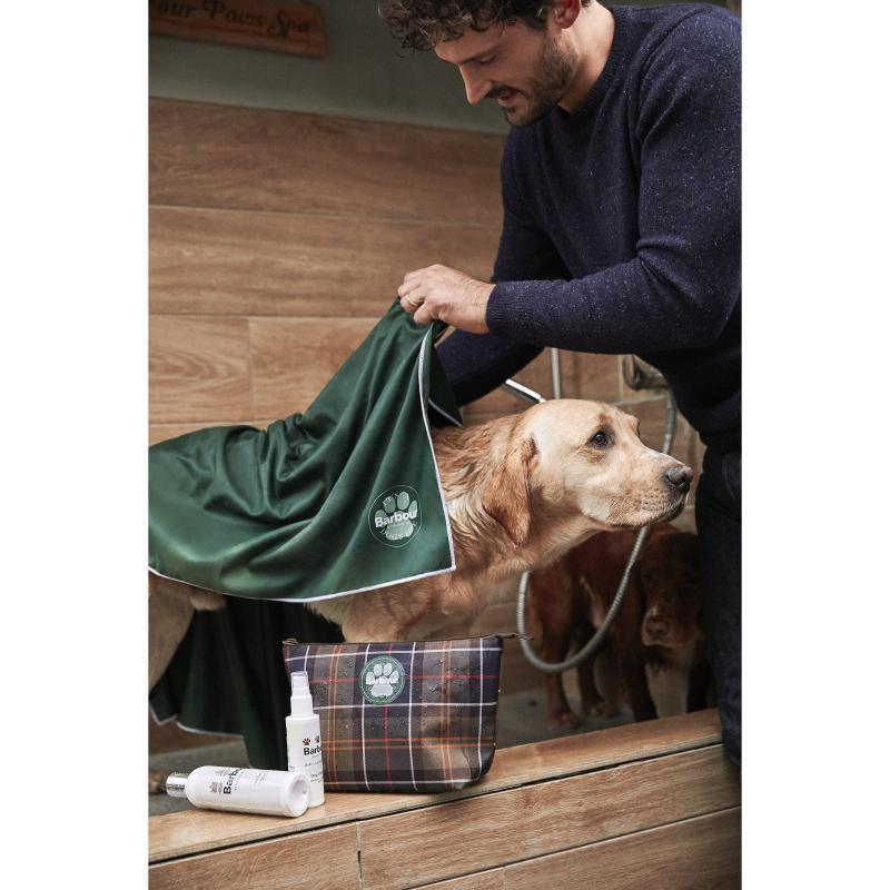 Barbour Dog Wash Bag - Classic Tartan - William Powell