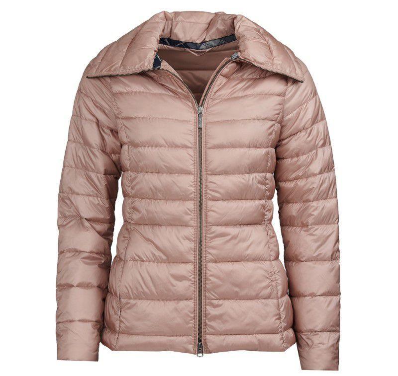 Barbour Drovers Ladies Quilted Jacket - Pale Pink - William Powell