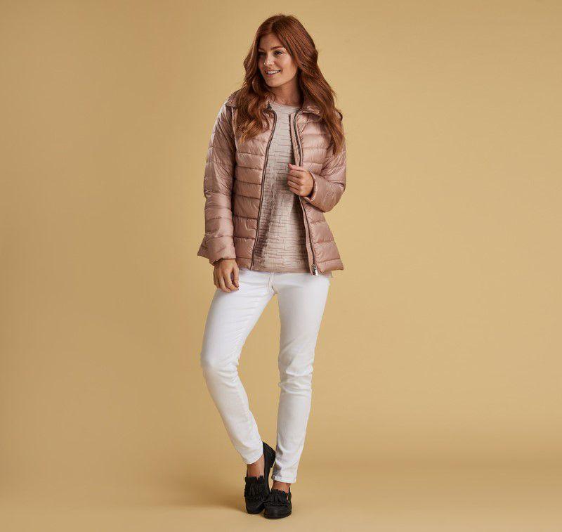 Barbour Drovers Ladies Quilted Jacket - Pale Pink - William Powell