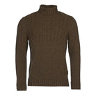 Barbour Duffle Mens Cable Crew Jumper - Willow Green - William Powell