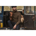 Barbour Duffle Mens Cable Crew Jumper - Willow Green - William Powell