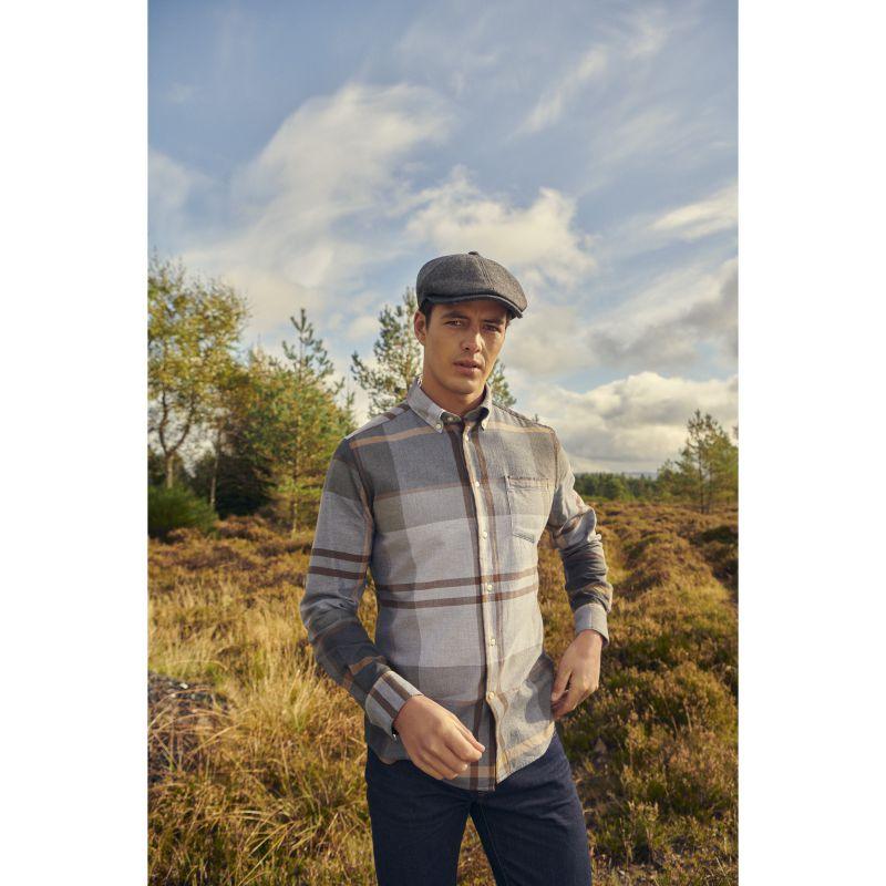 Barbour Dunoon Mens Tailored Shirt - Greystone - William Powell
