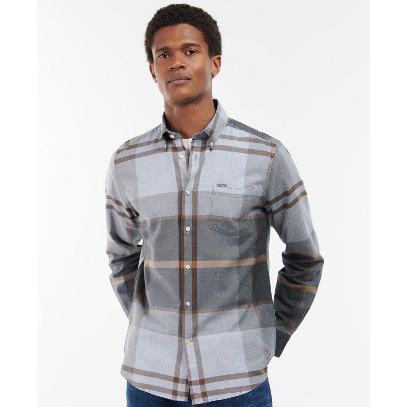 Barbour Dunoon Mens Tailored Shirt - Greystone - William Powell