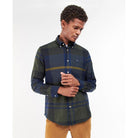 Barbour Dunoon Mens Tailored Shirt - Olive Night - William Powell