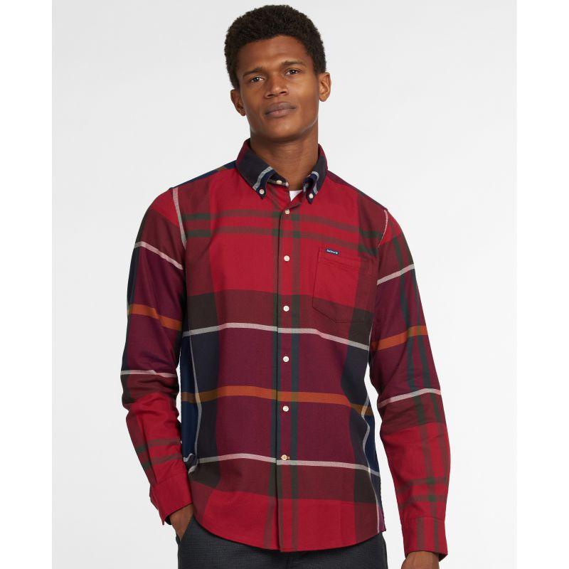 Barbour Dunoon Mens Tailored Shirt - Red - William Powell