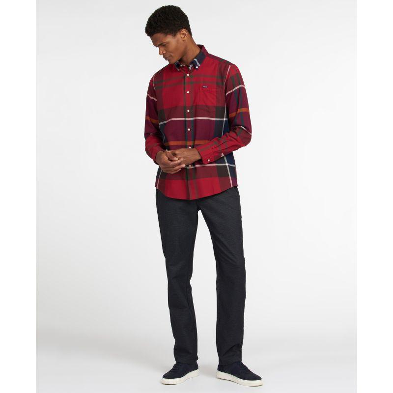 Barbour Dunoon Mens Tailored Shirt - Red - William Powell
