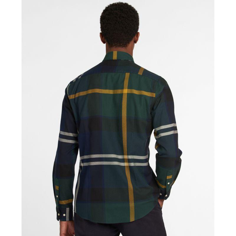 Barbour Dunoon Mens Tailored Shirt - Seaweed Tartan - William Powell