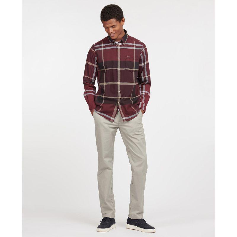 Barbour Dunoon Mens Tailored Shirt - Winter Red - William Powell
