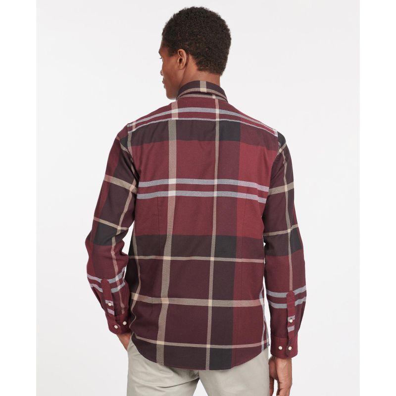 Barbour Dunoon Mens Tailored Shirt - Winter Red - William Powell