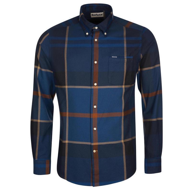 Barbour Dunoon Tailored Mens Shirt - Midnight Tartan - William Powell