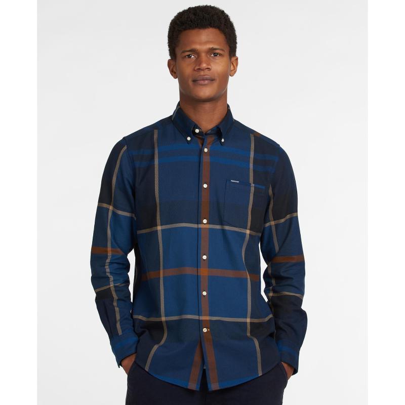 Barbour Dunoon Tailored Mens Shirt - Midnight Tartan - William Powell