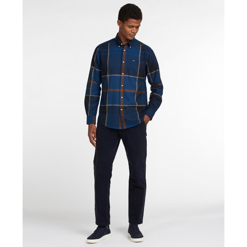 Barbour Dunoon Tailored Mens Shirt - Midnight Tartan - William Powell