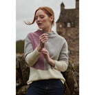 Barbour Earn Ladies Funnel Neck Knit - Cream - William Powell