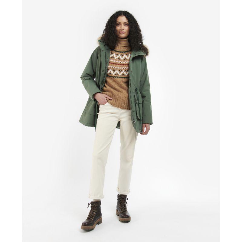 Barbour Ellison Ladies Waterproof Jacket - Alchemy Green - William Powell