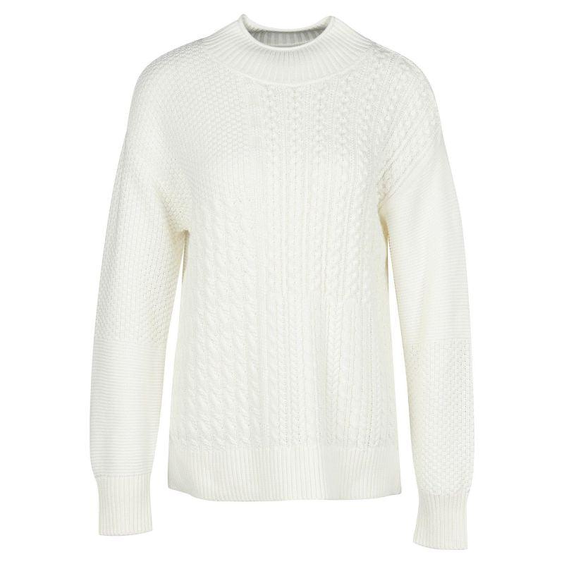 Barbour Fairbarn Ladies Knit - Cream - William Powell